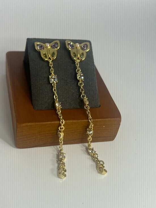 NWT Coach Butterfly Front Back Earrings Multi One Size - Picture 17 of 17